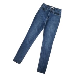 Levi's 721 Womens High Rise Skinny Jeans Size 28 Blue Denim.